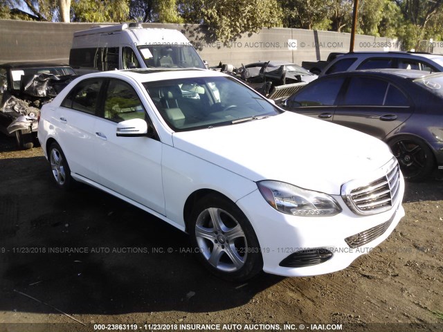 WDDHF5KB0EA823693 - 2014 MERCEDES-BENZ E 350 WHITE photo 1