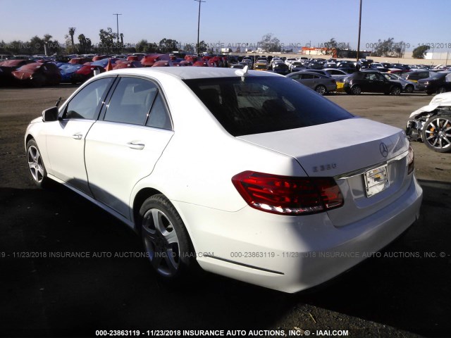 WDDHF5KB0EA823693 - 2014 MERCEDES-BENZ E 350 WHITE photo 3