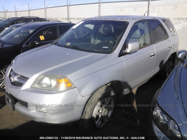 2HNYD18884H550789 - 2004 ACURA MDX TOURING SILVER photo 2