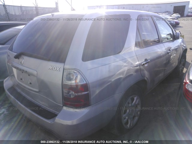 2HNYD18884H550789 - 2004 ACURA MDX TOURING SILVER photo 4