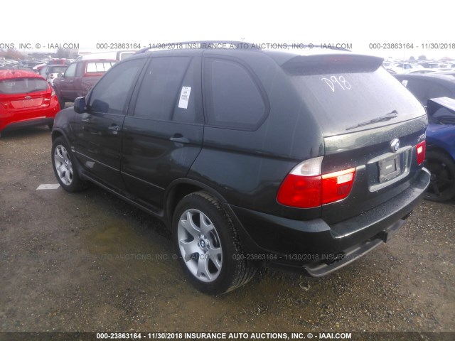 WBAFB3346YLH02838 - 2000 BMW X5 4.4I BLACK photo 3