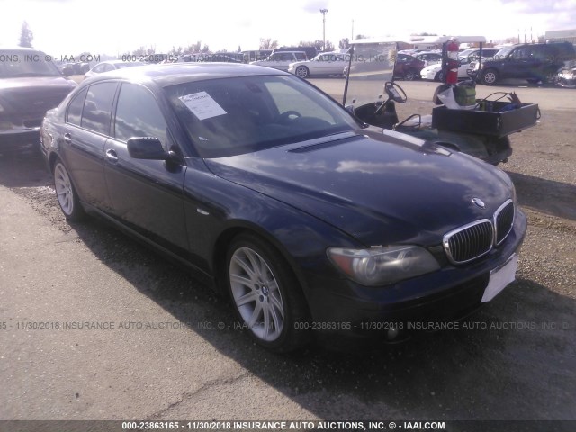 WBAHL83536DT02896 - 2006 BMW 750 I BLUE photo 1