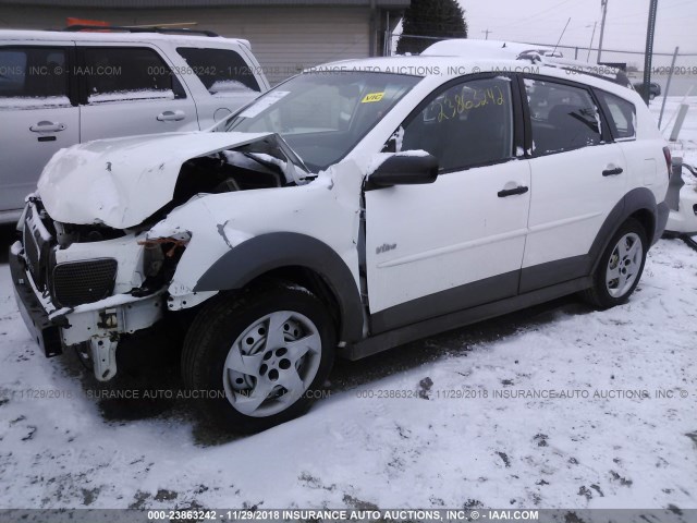 5Y2SL67868Z422215 - 2008 PONTIAC VIBE WHITE photo 2