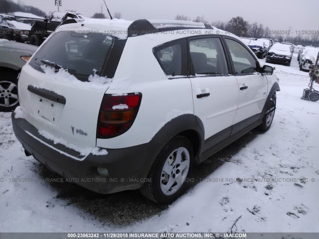 5Y2SL67868Z422215 - 2008 PONTIAC VIBE WHITE photo 4