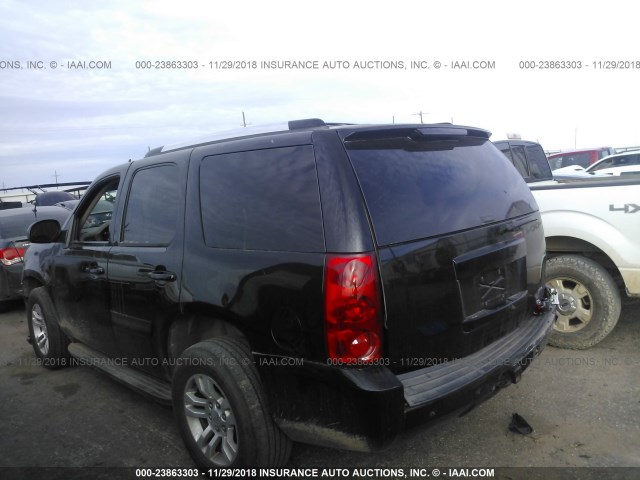 1GKFK13087R143486 - 2007 GMC YUKON BLACK photo 3