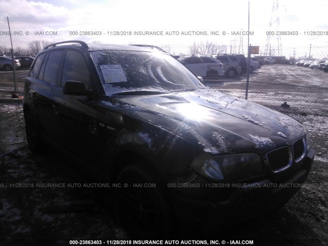 WBXPA73444WB27524 - 2004 BMW X3 2.5I BLACK photo 1