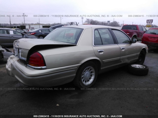 2FAFP74W0YX171315 - 2000 FORD CROWN VICTORIA LX TAN photo 4