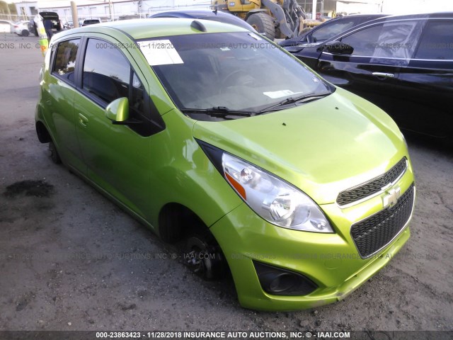 KL8CB6S99FC747456 - 2015 CHEVROLET SPARK LS GREEN photo 1