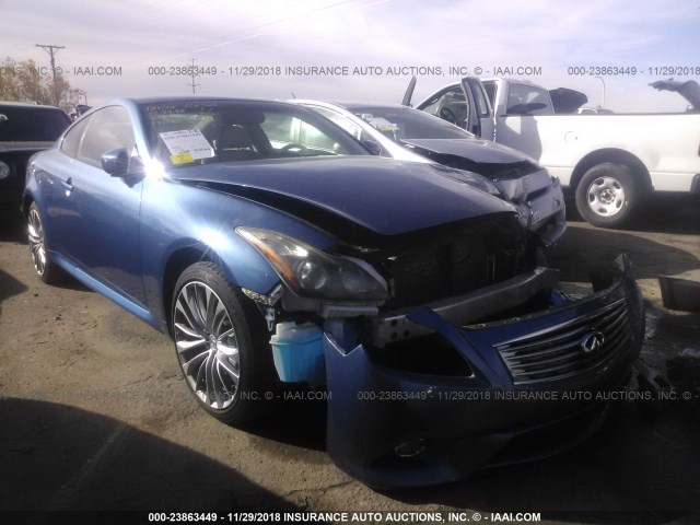 JN1CV6EL7BM260480 - 2011 INFINITI G37 BLUE photo 1