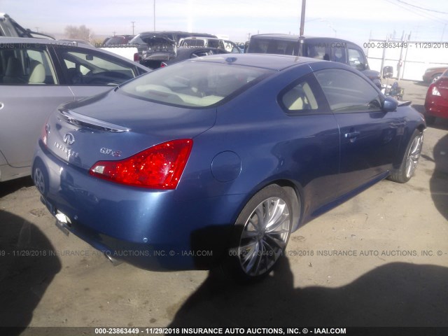 JN1CV6EL7BM260480 - 2011 INFINITI G37 BLUE photo 4