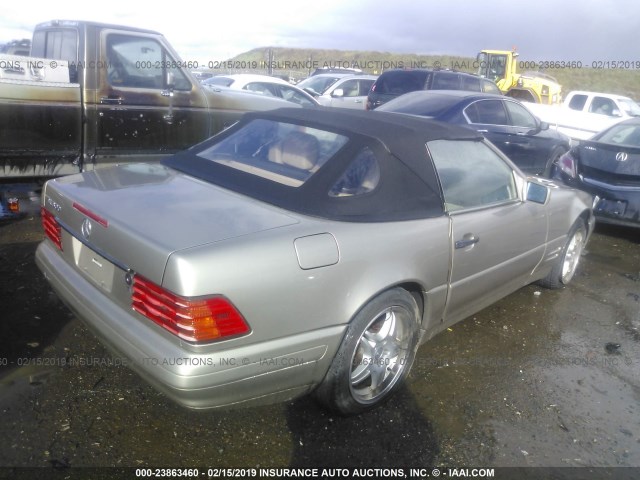 WDBFA67F0VF150942 - 1997 MERCEDES-BENZ SL 500 GOLD photo 4