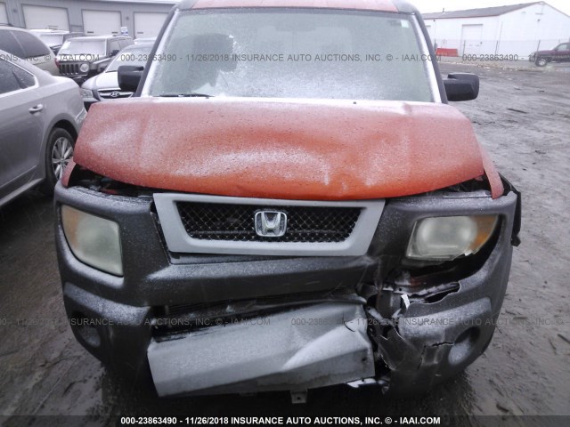 5J6YH18534L008996 - 2004 HONDA ELEMENT EX ORANGE photo 6