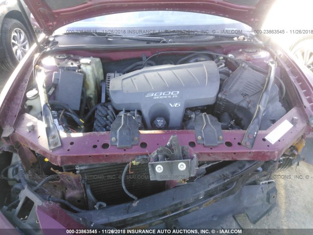 2G2WS522441294906 - 2004 PONTIAC GRAND PRIX GT2 MAROON photo 10