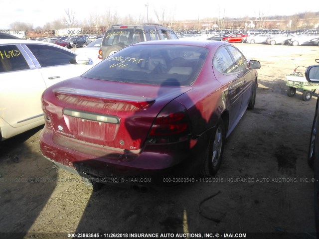 2G2WS522441294906 - 2004 PONTIAC GRAND PRIX GT2 მუქწითელი ფოტო 4
