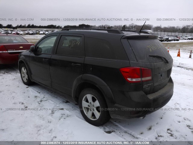 3C4PDDBG3CT323731 - 2012 DODGE JOURNEY SXT BLACK photo 3