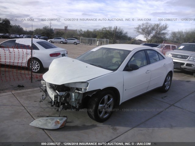 1G2ZH58N274255088 - 2007 PONTIAC G6 GT WHITE photo 2