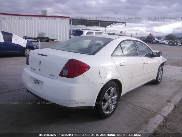 1G2ZH58N274255088 - 2007 PONTIAC G6 GT WHITE photo 4