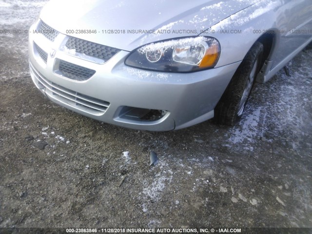 4B3AG42G04E096139 - 2004 DODGE STRATUS SXT SILVER photo 6