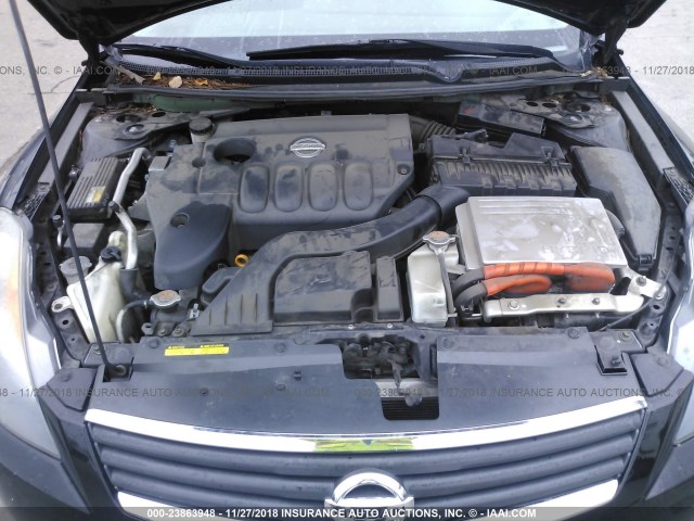 1N4CL21E88C127069 - 2008 NISSAN ALTIMA HYBRID BLACK photo 10