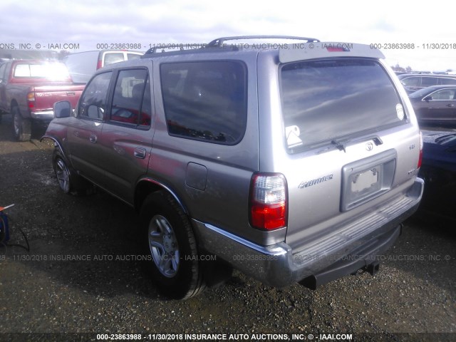 JT3GN86R210211758 - 2001 TOYOTA 4RUNNER SR5 SILVER photo 3