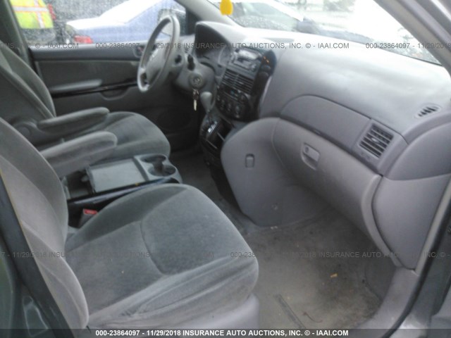 5TDZA23C14S150742 - 2004 TOYOTA SIENNA CE/LE GRAY photo 5