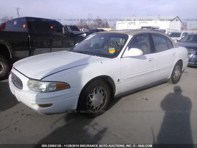 1G4HR54K2YU143713 - 2000 BUICK LESABRE LIMITED WHITE photo 2