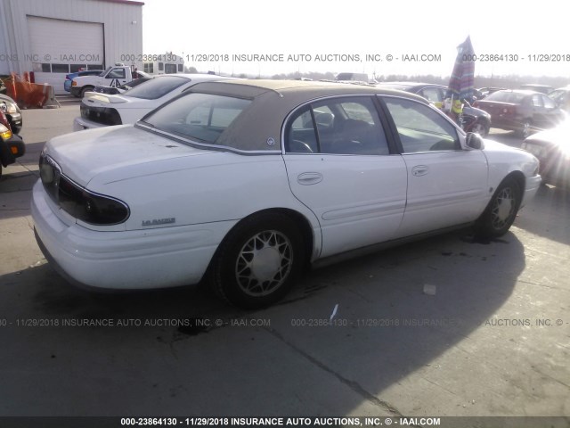 1G4HR54K2YU143713 - 2000 BUICK LESABRE LIMITED WHITE photo 4