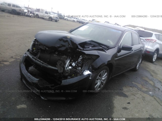 1HGCP2F87CA165822 - 2012 HONDA ACCORD EXL BLACK photo 2