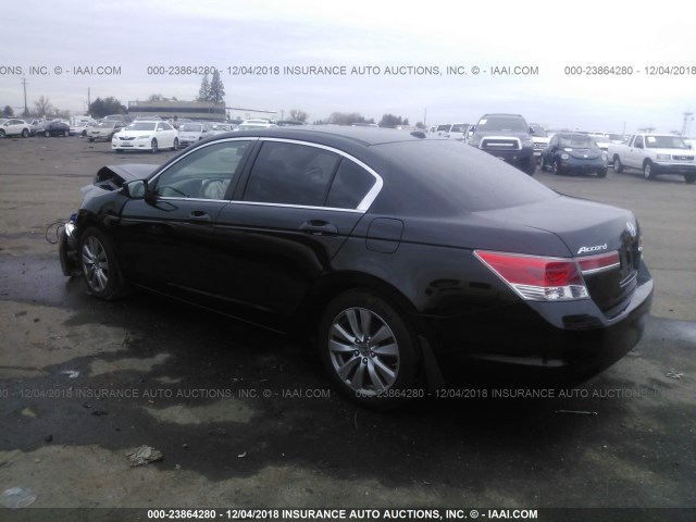 1HGCP2F87CA165822 - 2012 HONDA ACCORD EXL BLACK photo 3