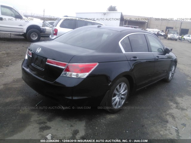 1HGCP2F87CA165822 - 2012 HONDA ACCORD EXL BLACK photo 4