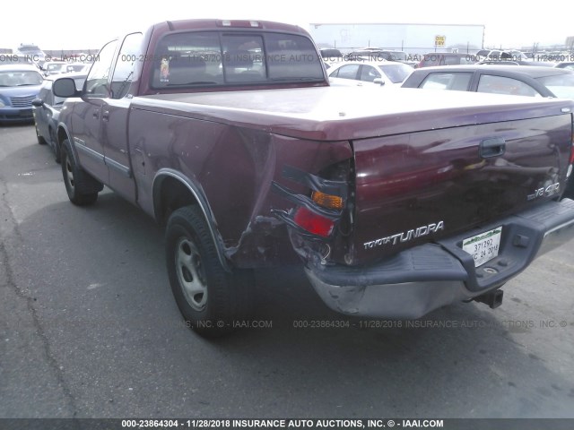 5TBBT441X3S363572 - 2003 TOYOTA TUNDRA ACCESS CAB SR5 MAROON photo 6