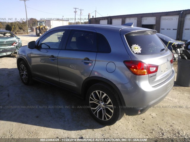 JA4AP3AU5HZ009376 - 2017 MITSUBISHI OUTLANDER SPORT ES/SE GRAY photo 3