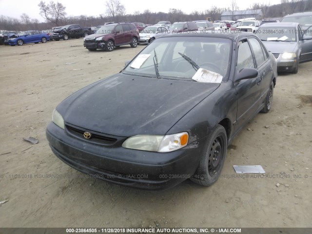 2T1BR12E3XC107931 - 1999 TOYOTA COROLLA VE/CE/LE BLACK photo 2