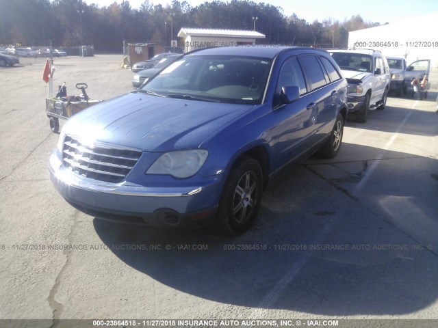 2A8GM68X77R162207 - 2007 CHRYSLER PACIFICA TOURING BLUE photo 2