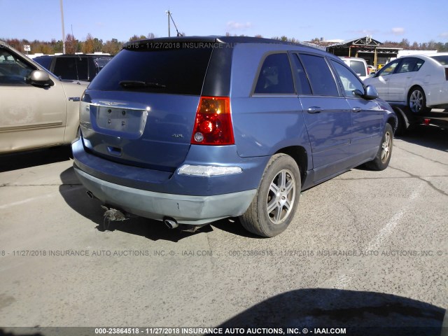 2A8GM68X77R162207 - 2007 CHRYSLER PACIFICA TOURING BLUE photo 4