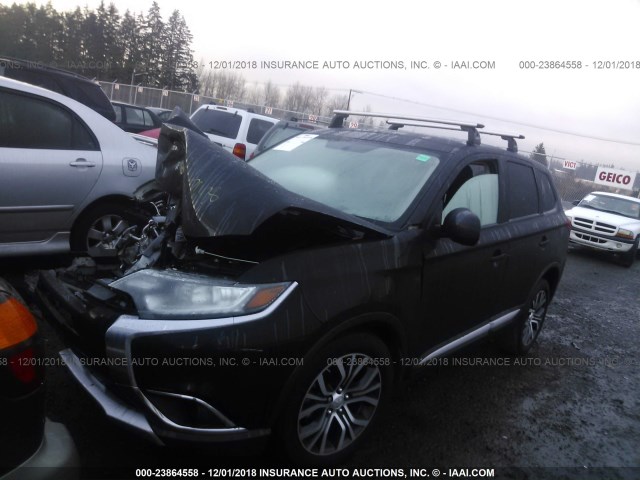 JA4AD2A39HZ048546 - 2017 MITSUBISHI OUTLANDER ES BLACK photo 2