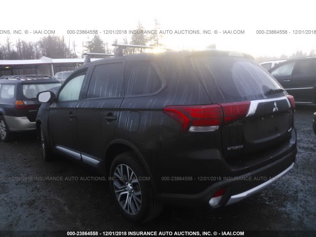 JA4AD2A39HZ048546 - 2017 MITSUBISHI OUTLANDER ES BLACK photo 3