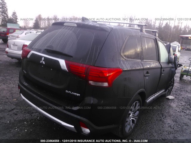 JA4AD2A39HZ048546 - 2017 MITSUBISHI OUTLANDER ES BLACK photo 4