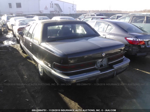 1G4BT5377PR410737 - 1993 BUICK ROADMASTER LIMITED BLACK photo 3