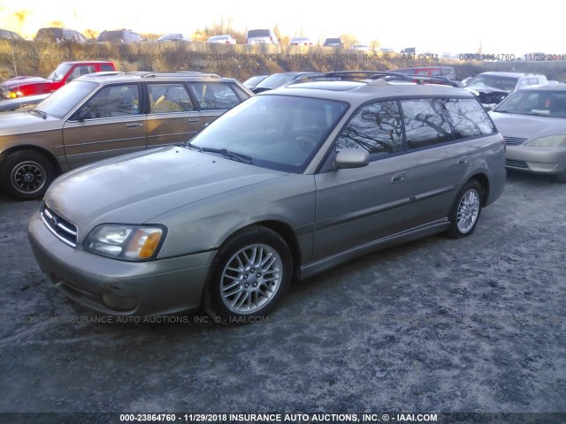 4S3BH645226311021 - 2002 SUBARU LEGACY GT GRAY photo 2