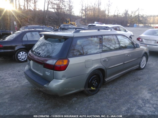 4S3BH645226311021 - 2002 SUBARU LEGACY GT GRAY photo 4