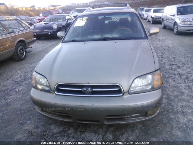 4S3BH645226311021 - 2002 SUBARU LEGACY GT GRAY photo 6