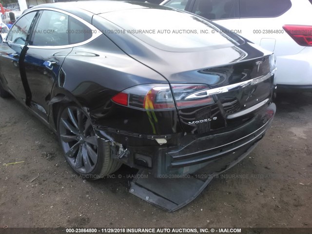 5YJSA1E10GF164020 - 2016 TESLA MODEL S BLACK photo 6