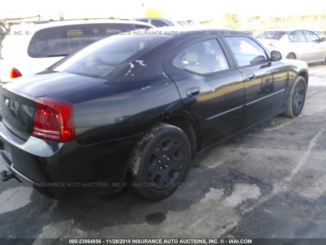 2B3KA43R77H865689 - 2007 DODGE CHARGER SE/SXT BLACK photo 4