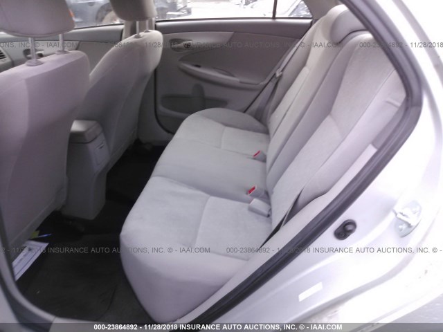 1NXBU40E89Z086143 - 2009 TOYOTA COROLLA S/LE/XLE SILVER photo 8