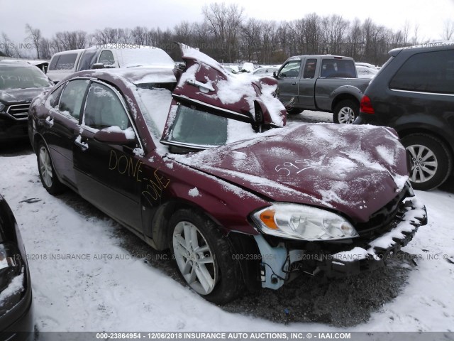 2G1WU583081205952 - 2008 CHEVROLET IMPALA LTZ RED photo 1