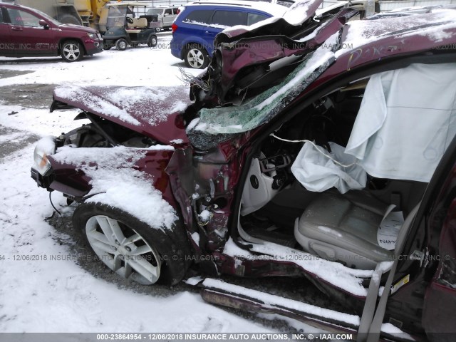 2G1WU583081205952 - 2008 CHEVROLET IMPALA LTZ RED photo 6