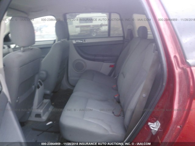 2A8GM48L68R152075 - 2008 CHRYSLER PACIFICA LX RED photo 8