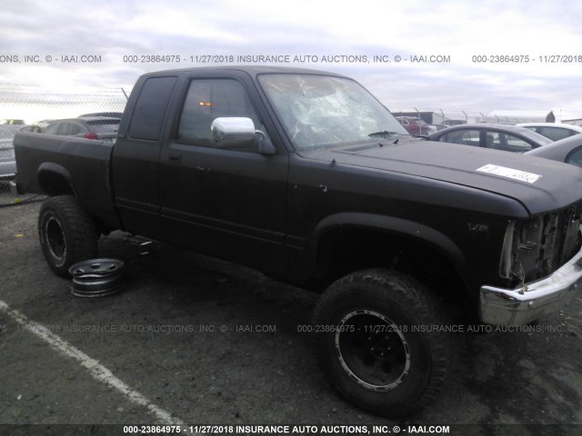 1B7GG23YXTS503762 - 1996 DODGE DAKOTA BLACK photo 1