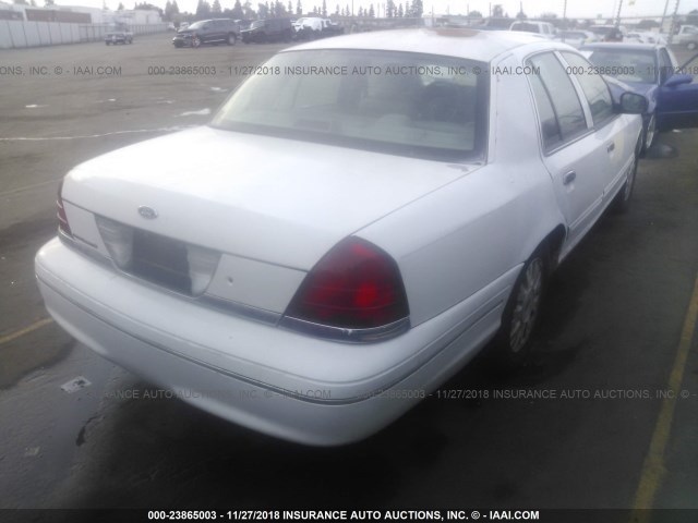 2FAFP74W44X171179 - 2004 FORD CROWN VICTORIA LX WHITE photo 4